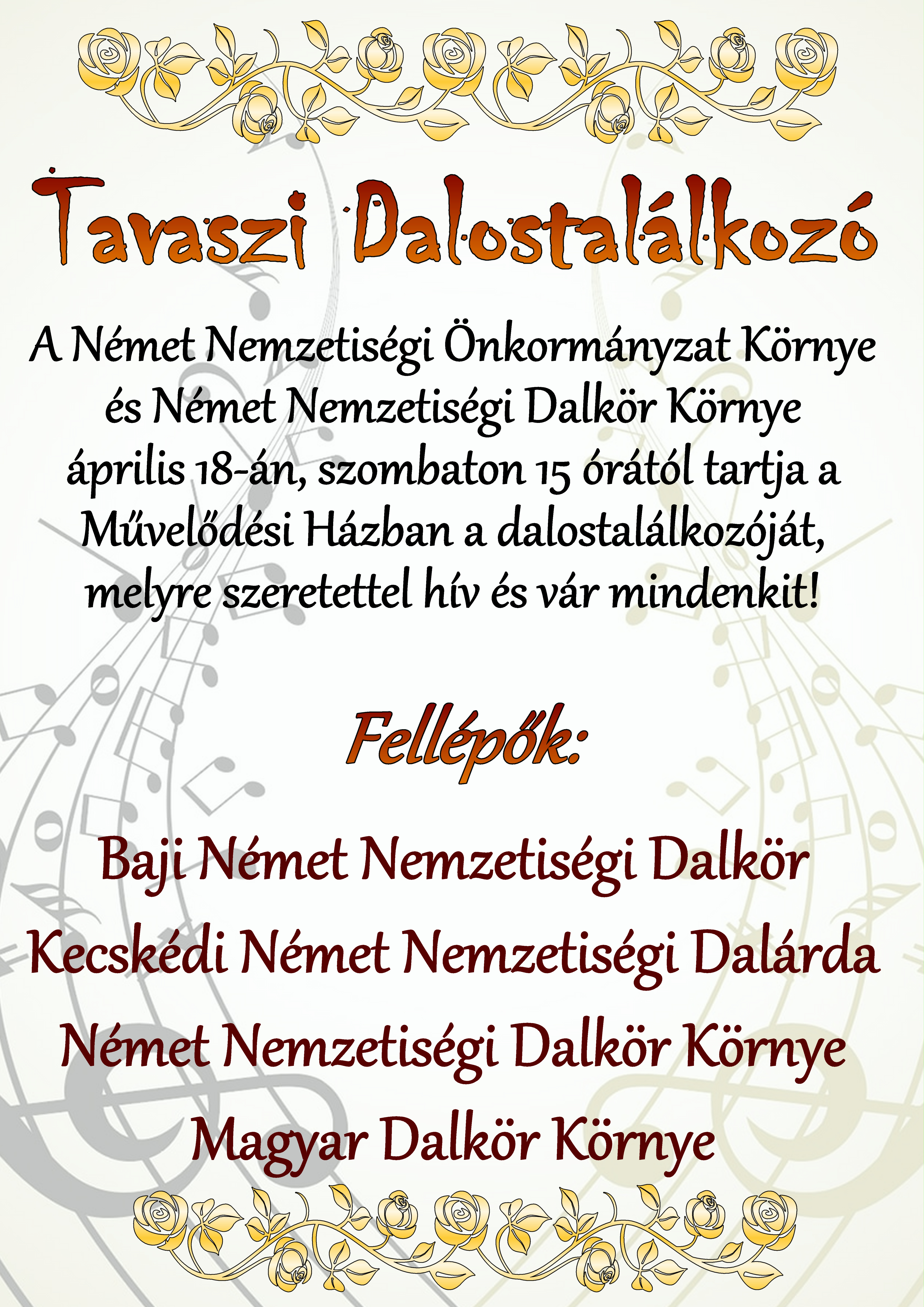 Tavaszi dalostalálkozó